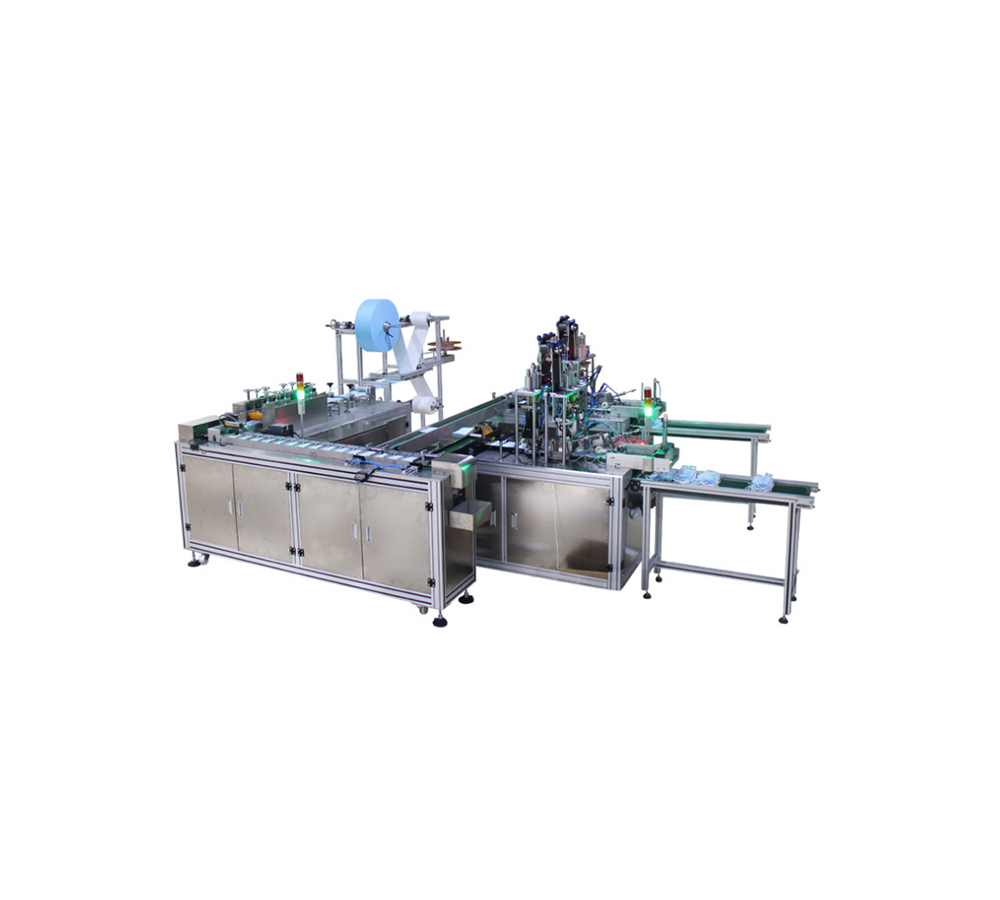 Automatic flat type face mask machine for surgical use