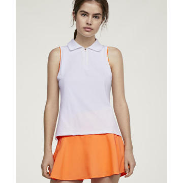 Damen Tennis Crop Top weiß