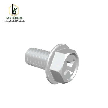 Stainless Steel Phillips Hex Flange Machine Screw