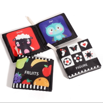 Three-Dimensional Toy Baby Cloth Book: Unbreakable Ring Paper for Early Childhood Education and Cognition Development