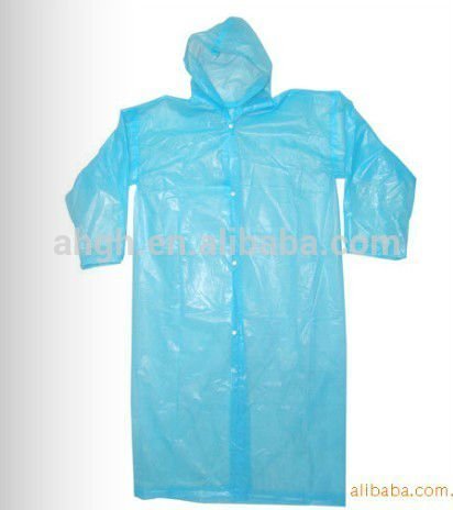 disposable PE plastic rain coats