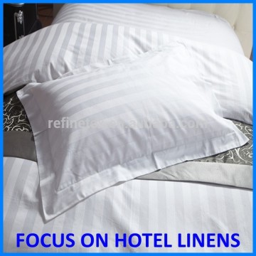 Hotel Wholesale Pillow Case, White Hotel Pillow Case, Stripe Pillow Case