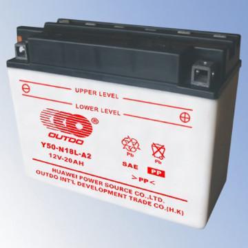 Y50-N18L-A2, Rechargeable Lead-Acid Motorcycle Battery