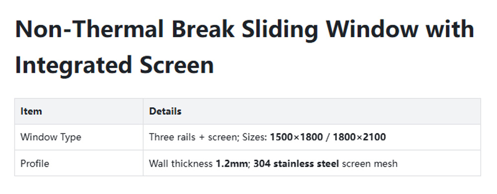 Non broken bridge doors and windows05-z