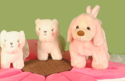 Handy cute plush handbag