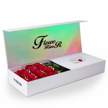 Custom Paper Cardboard Rigid Flower Magnet Gift Box