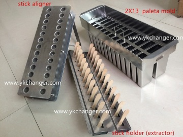 Frozen stainless steel ice lolly mould 123ml