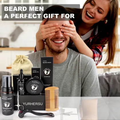 New Arrival Grooming & Beard Care Kit with Combs for Moisturizing Male Skin