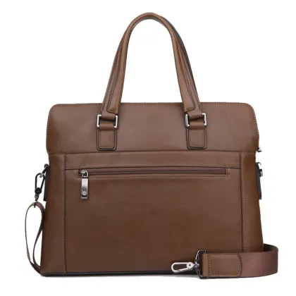 Men's Business genuineLeather Brifecase Satchel Handbag