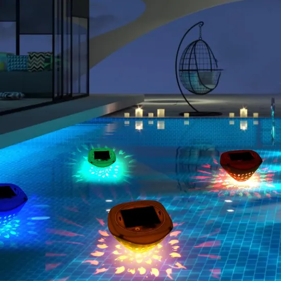 Solar-Powered Multi-Color LED Floating Pool Lights