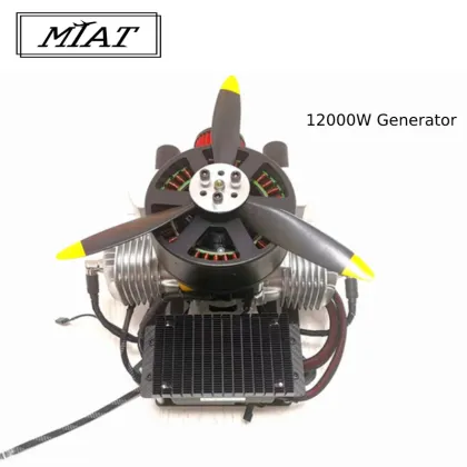 Hybrid Power Generation System: Paramotor, Paragliding Drone with 10 kW Gasoline Engine Generator for UAV