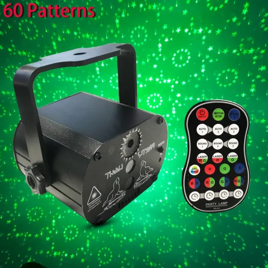 Mini RGB Disco Light DJ LED Laser Stage Projector for Wedding Birthday Party