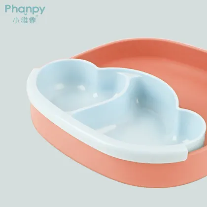 Kids Toddler Silicone Baby Suction Bowl Plate