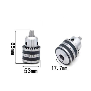 Heavy Duty Key Type 3 Jaw Drill Chuck Adapter - Arestun Stainless Steel 13mm B18 3-16