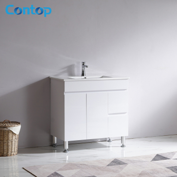 High-End Floor Standing Single Sink Bathroom Vanity - Waterproof & Luxury Manufacturers