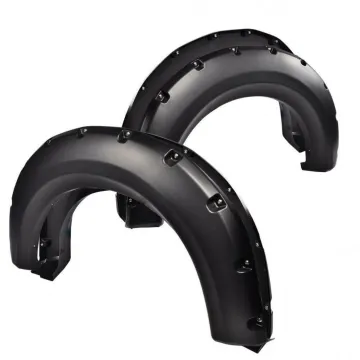 2009-2014 Gobison Raptor Accessories Textured Pocket Bolt/Rivet Fender Flares Wheel Cover for Ford F150