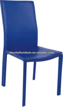 hard PVC dining chair steel tube frame