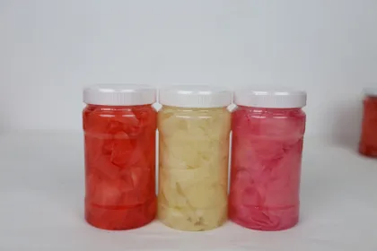 PICKLED SUSHI GINGER PINK PICKLED SUSHI GINGER WHITE