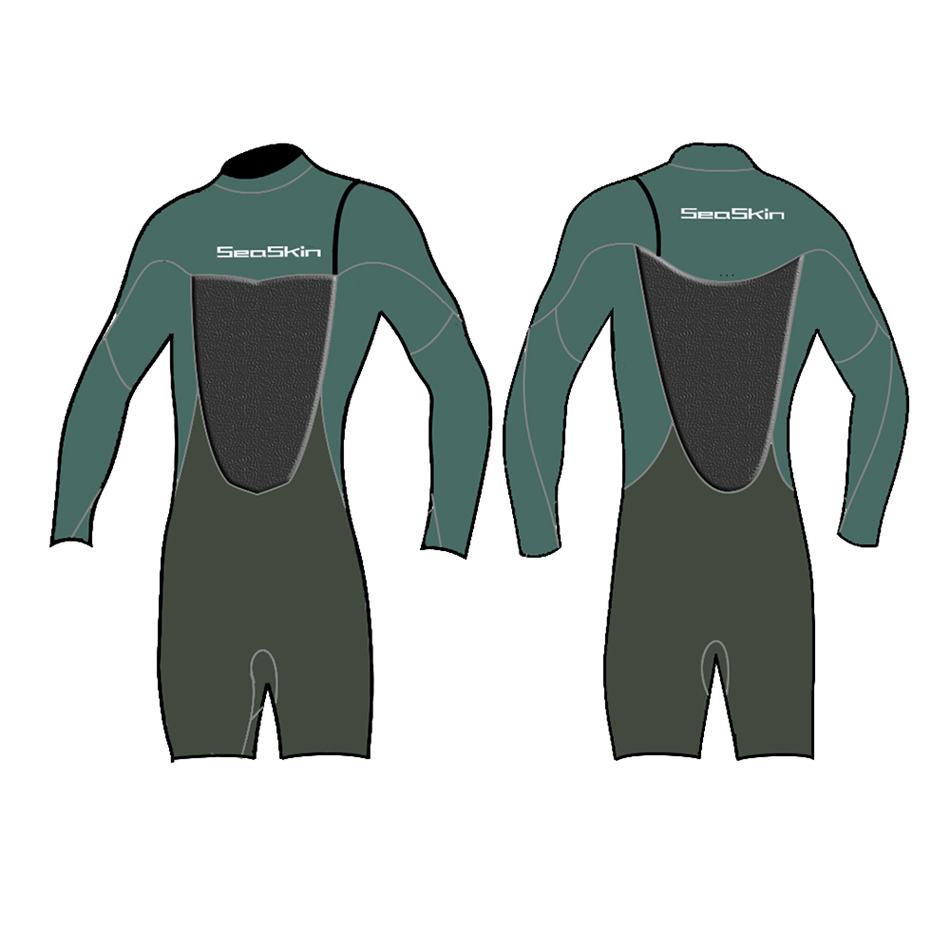 Zeegeten mannen 1,5 mm ritsless lange arm surfen wetsuit