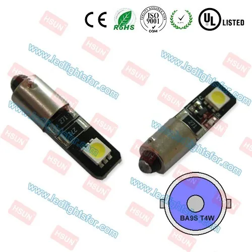 High quality t4w led bulbs lamp indicator light ba9s-2smd5050 dv12v white