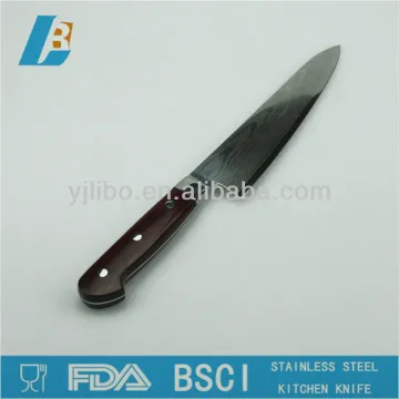 Stainless steel Kitchen knife with plastic handle damascus knife