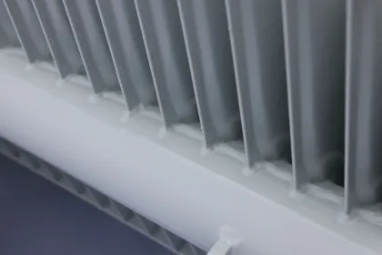 Oil transformer cooling radiator