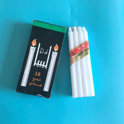 white wax Libya candle popular size