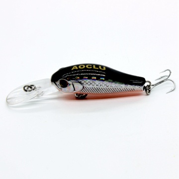 AOCLU Hard Bait Floating Crankbait UV Glow Boat Deep Swimmer