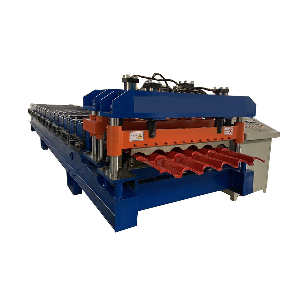 aluminum roof sheet glazed tile roll forming machine