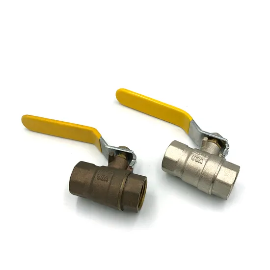NPT Thread threaded full port forged brass shut off valve gas oil ball valve