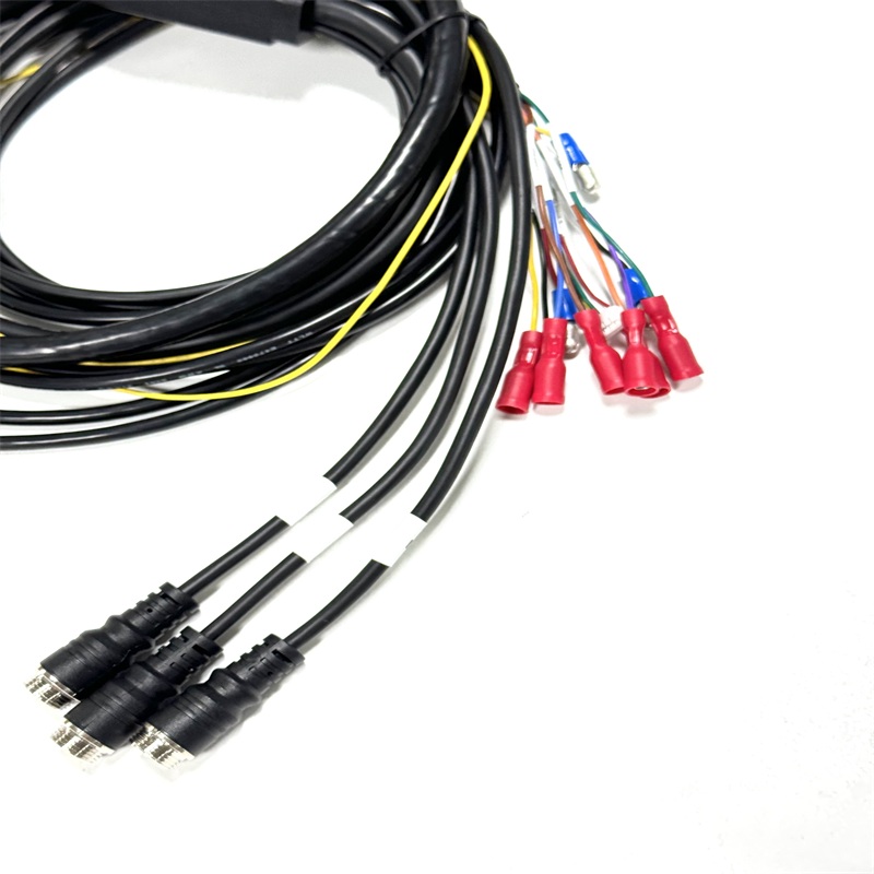VT-7PRO 3AHD M12 USB Multi Signal Wiring Harness