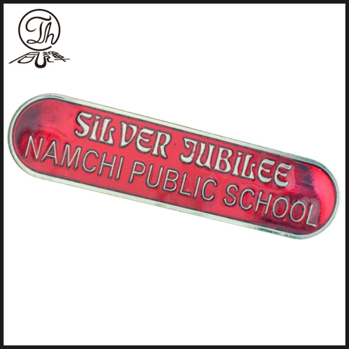 Transparent painting School pin badge