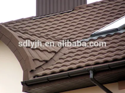 New building construction materials Color glazed steel sheet roofing step tiles