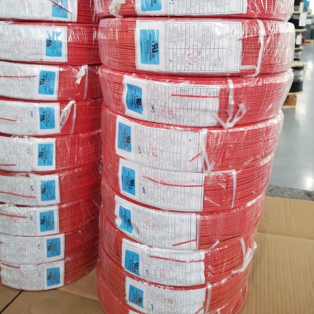 UL1330 18# red Fluorine plastic wire