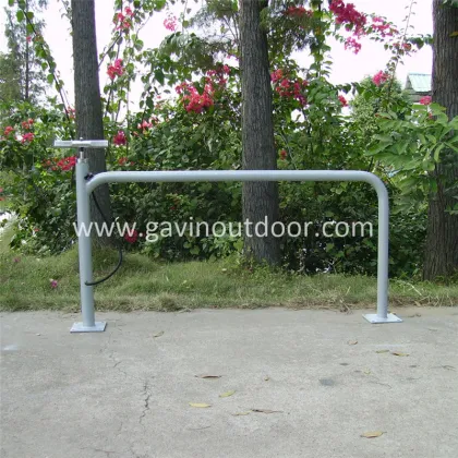 Metal bicycle parking rack bike rack with pump