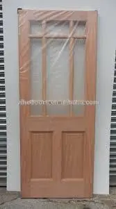 durable wood out door solid wood door