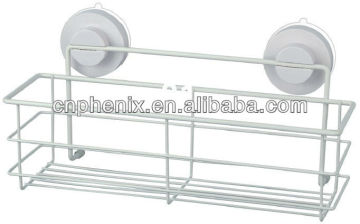 Attachable heavy duty suction cup condiment rack