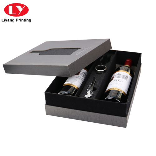 Caja de almacenamiento de vino de cartón de papel de lujo