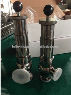 304 sanitary stainless steel male threaded safety valve