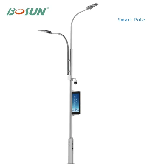 4G/5G SOS Dual-Arm Smart City CCTV Camera Pole