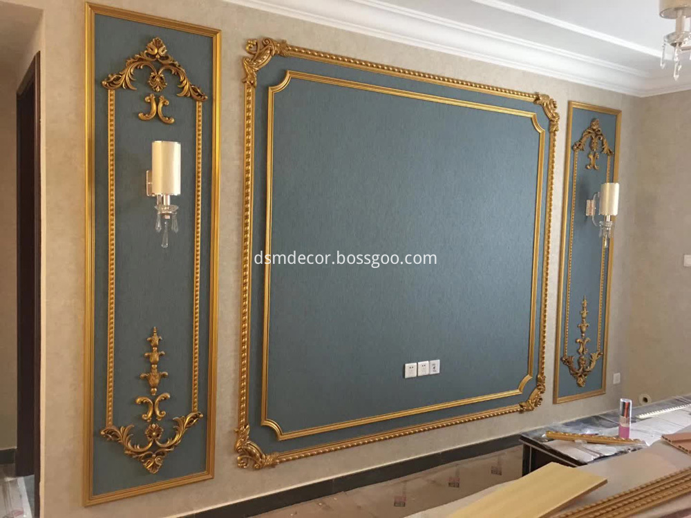PU molding for TV background