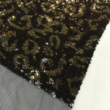 Newest Geometry Design Multicolor Sequin Embroidery Fabric