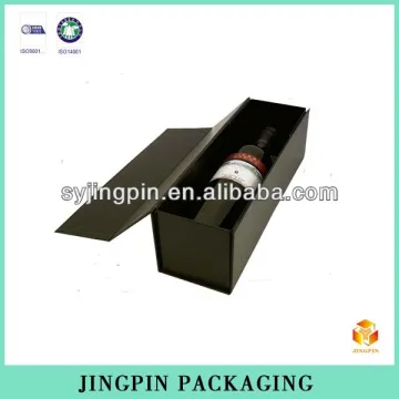 customized foldable red wine cardboard box with matt
