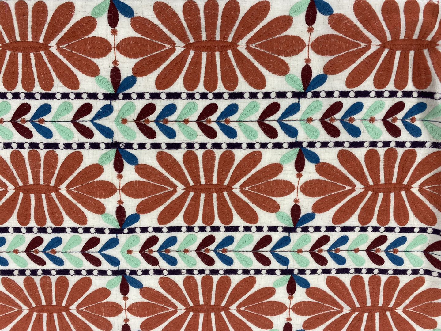 Cotton Linen Embroidery Fabric