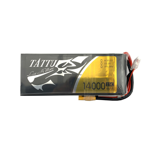 TATTU 14000mAh 6SドローンLipoバッテリー