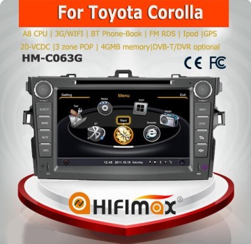 Hifimax s100 WIN CE 8" Digital Touch Screen Car DVD GPS Player For Toyota RAV4 canbus DVD with A8 fast CPU