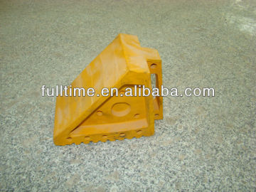 8 in. L x 4 in. W x 6 in. H/Yellow/Rubber wheel chock