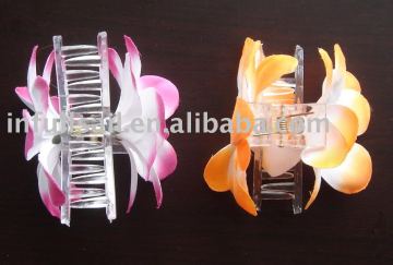 , flower claw , artificial flower hair claw , fashion style