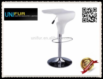 Unique crystal acrylic ring footrest swan bar stool for kitchen