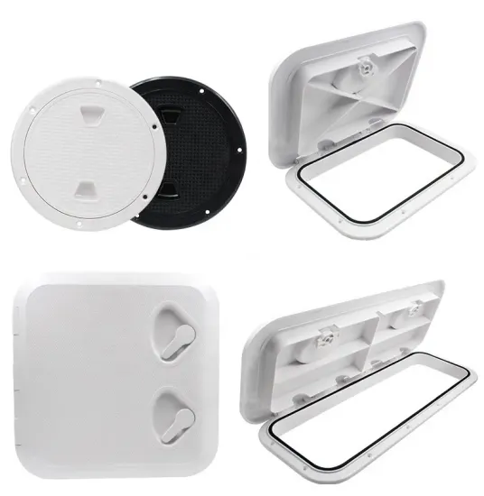 New Product Marine Hardware ABS Plastic Deck Round Inspection Plate Hatch